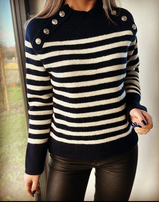 Pull Vematy bleu marine